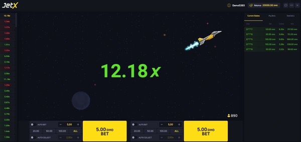 JetX crash oyunu - Bahsegel